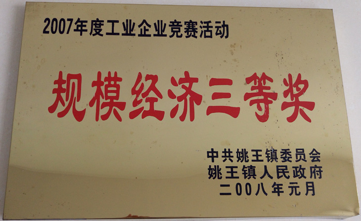 規模經濟三等獎